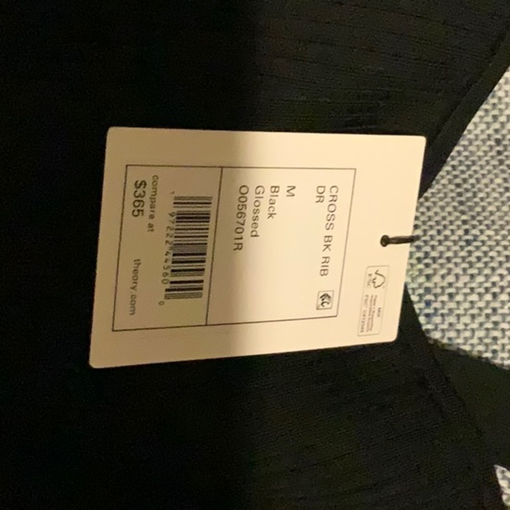 Theory Cross Back Ribbed Knit dress